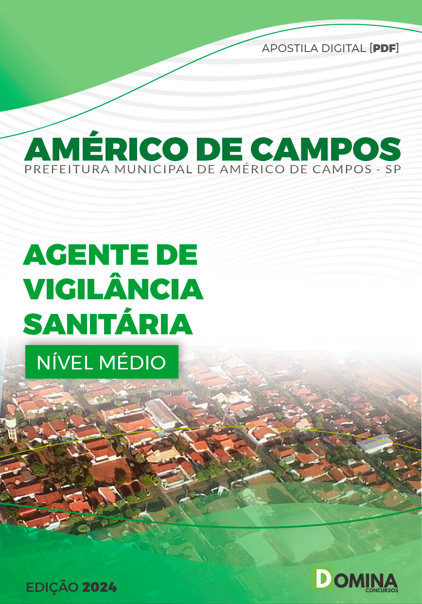 Pref Américo de Campos SP 2024 Agente da Vigilância Sanitária