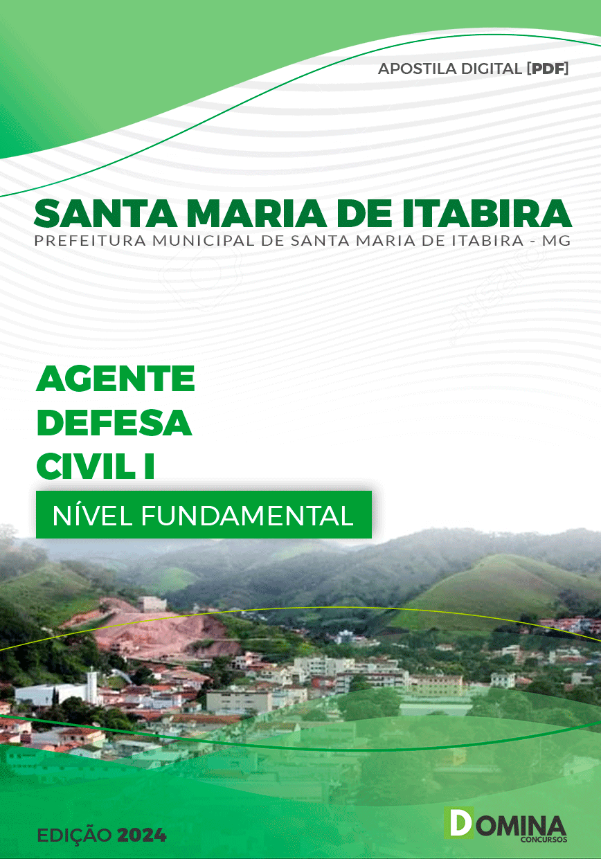 Apostila Pref Santa Maria Itabira MG 2024 Agente de Defesa Civil