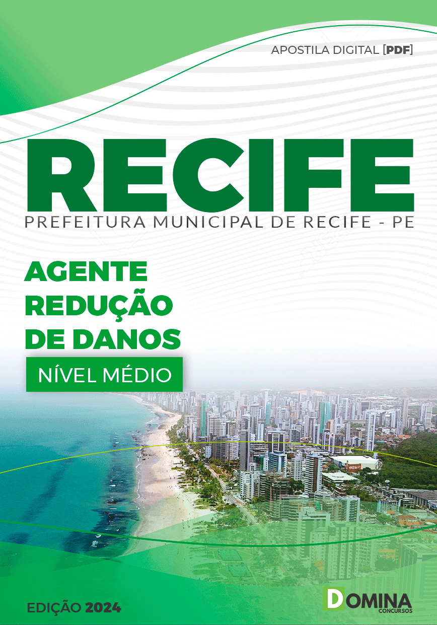 Apostila Pref Recife PE 2024 Agente Redução Danos