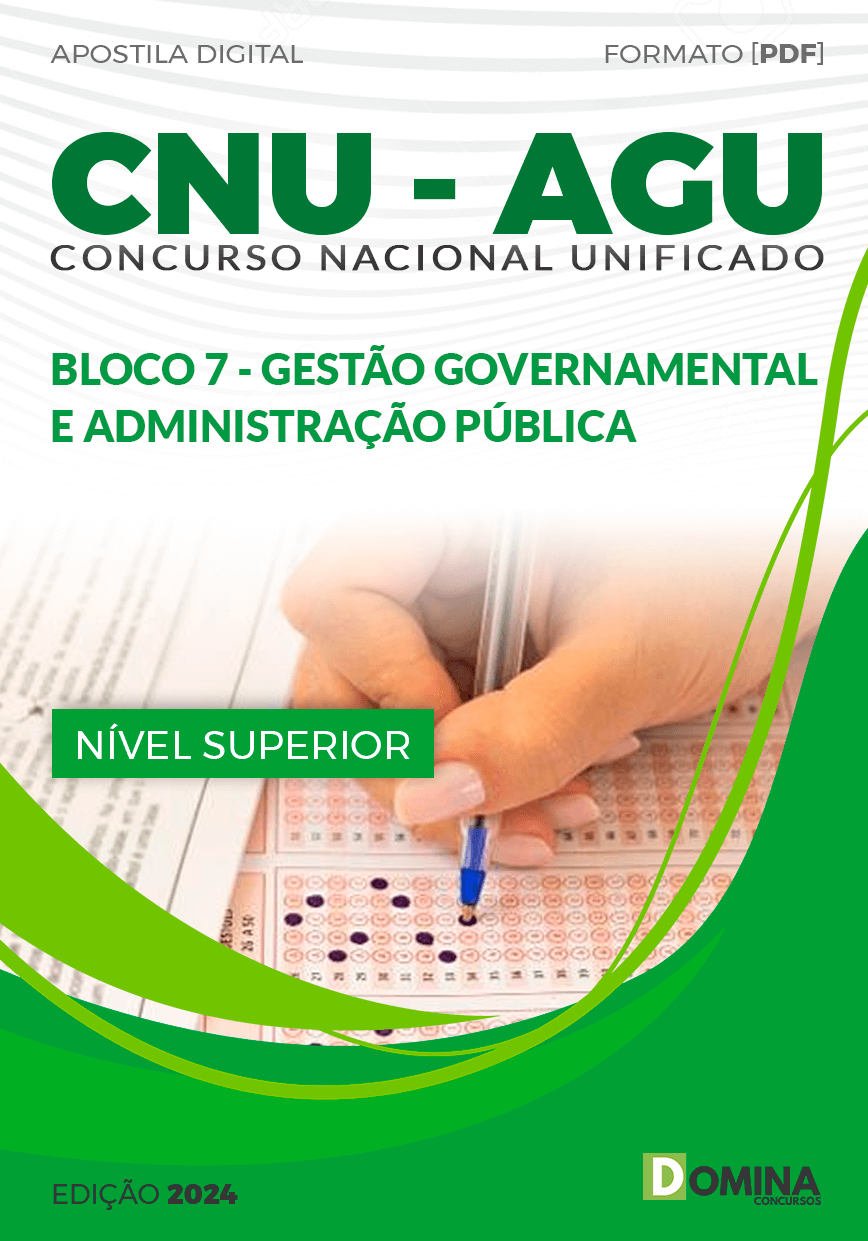 Apostila CNU AGU Bloco 7 Gestão Governamental Adm Pública