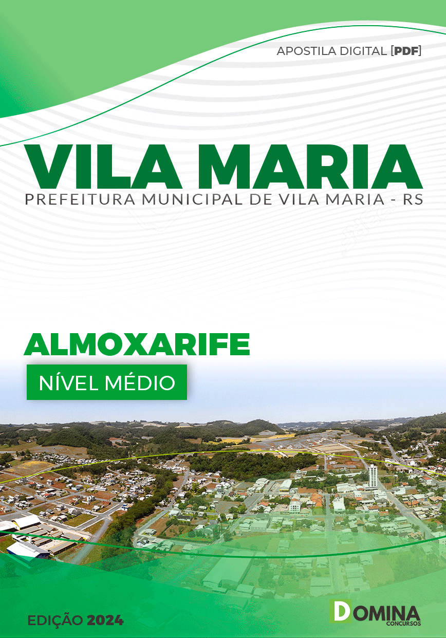 Apostila Pref Vila Maria RS 2024 Almoxarife