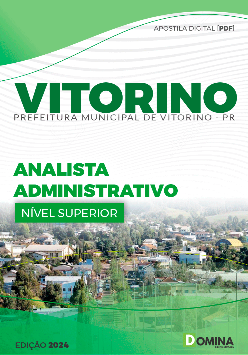 Apostila Pref Vitorino PR 2024 Analista Administrativo