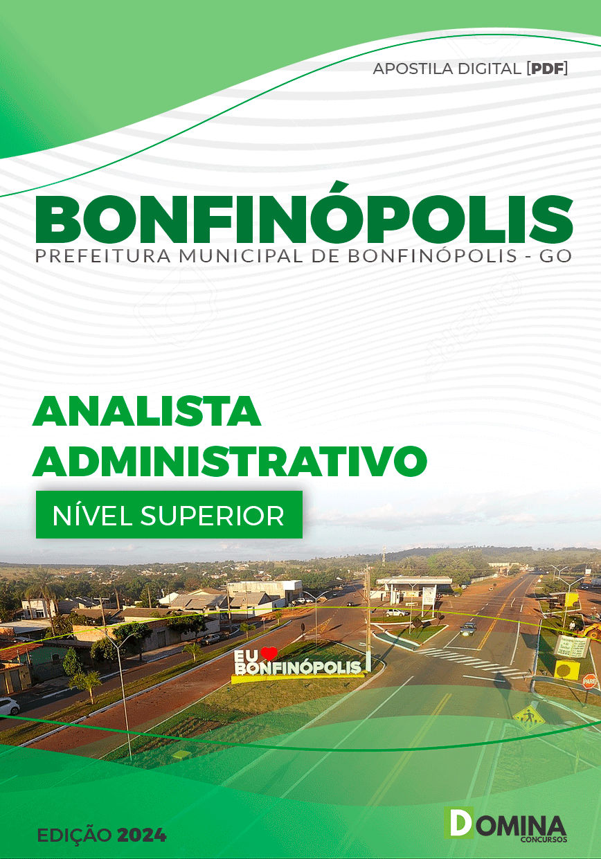 Apostila Pref Bonfinópolis GO 2024 Analista Administrativo