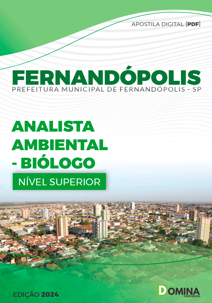 Apostila Pref Fernandópolis SP 2024 Analista Ambiental Biólogo