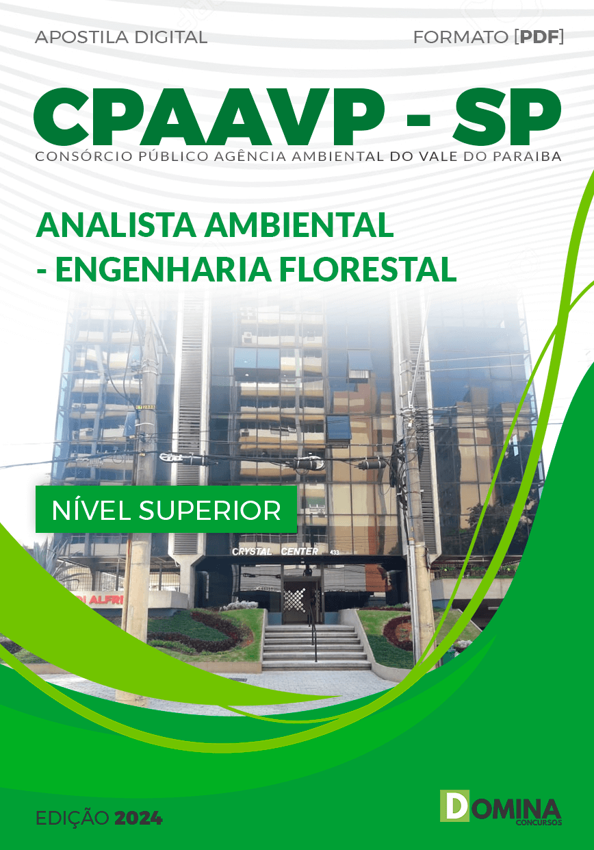 Apostila CPAAVP SP 2024 Analista Ambiental Engenharia Florestal
