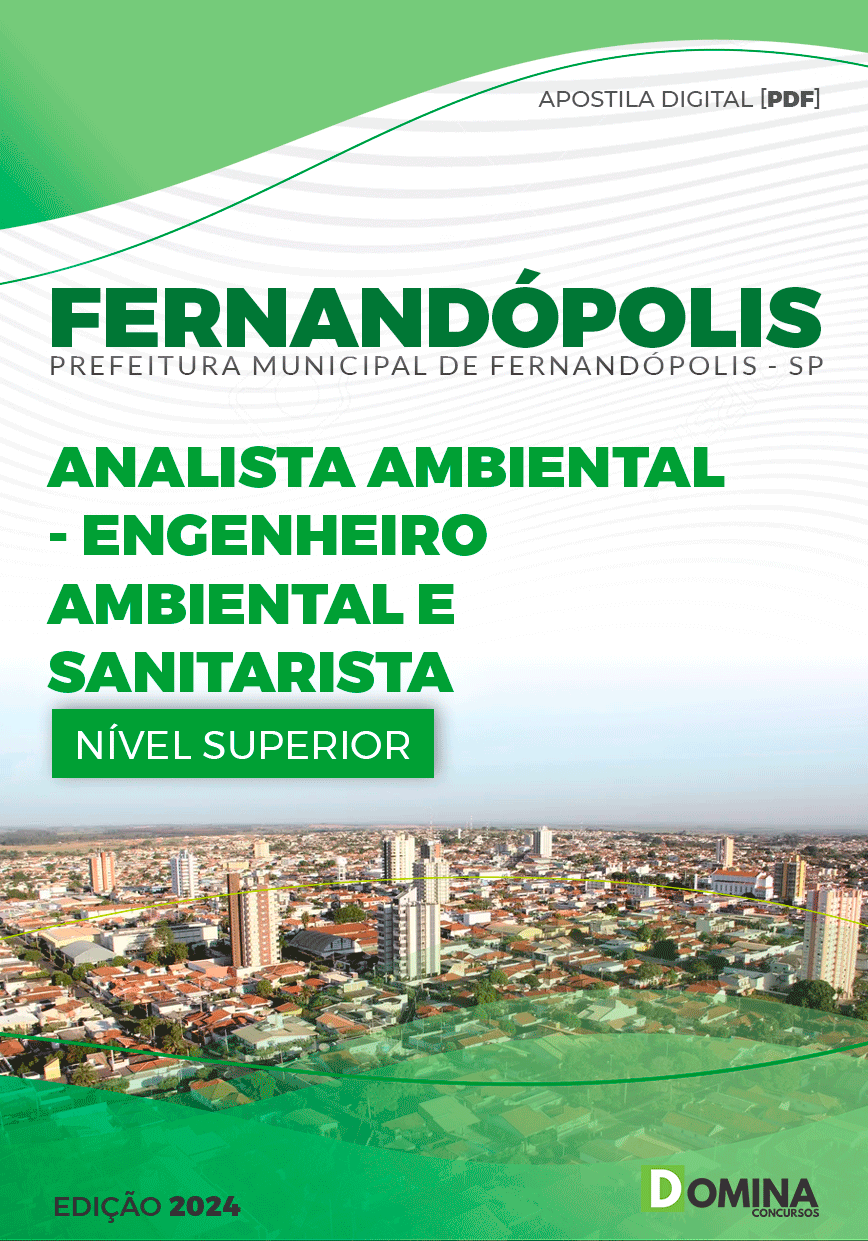Pref Fernandópolis SP 2024 Analista Ambiental Eng Ambiental