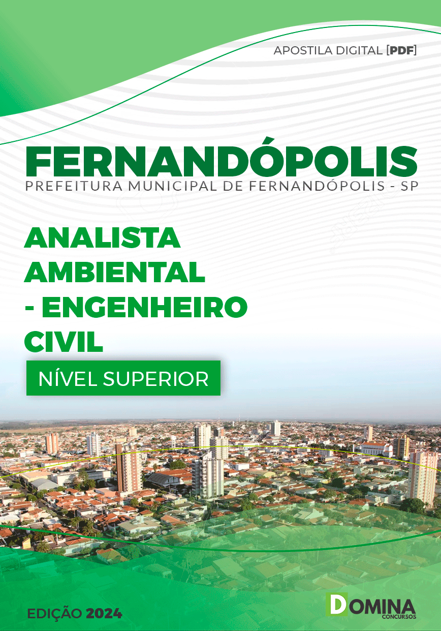 Pref Fernandópolis SP 2024 Analista Ambiental Engenheiro Civil