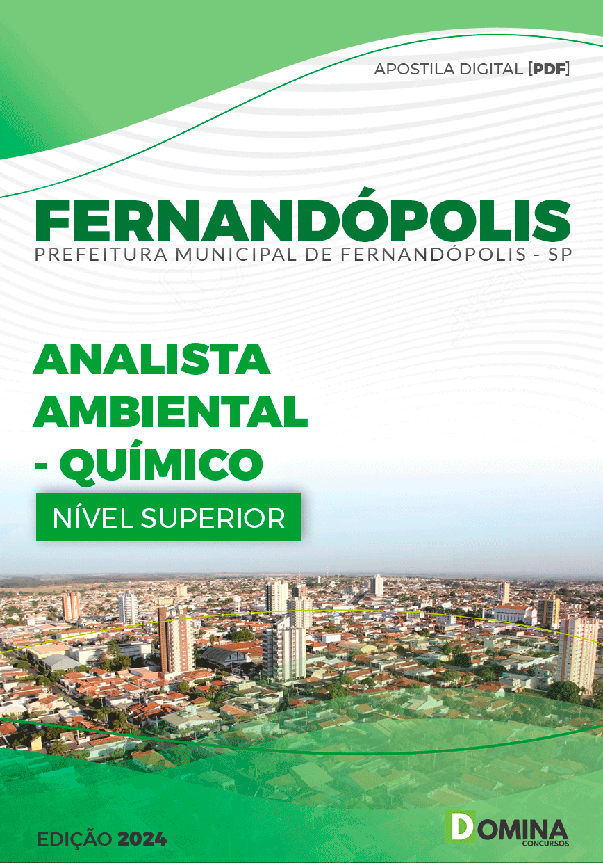 Apostila Pref Fernandópolis SP 2024 Analista Ambiental Químico