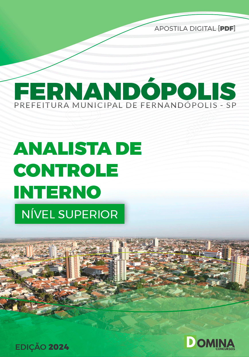 Apostila Pref Fernandópolis SP 2024 Analista de Controle Interno