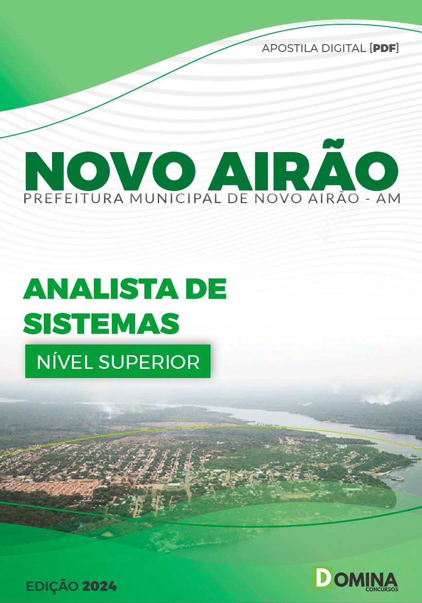 Apostila Pref Novo Airão AM 2024 Analista Sistema