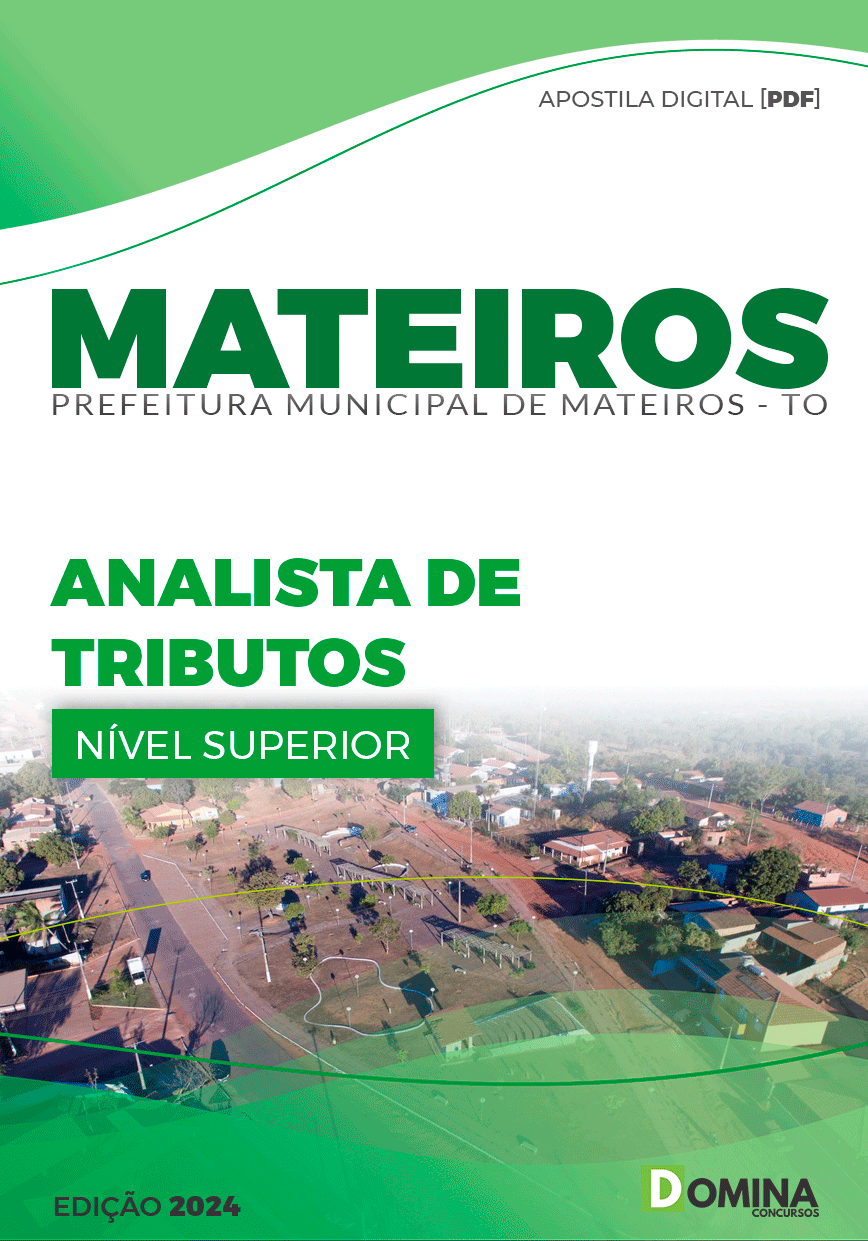 Apostila Pref Mateiros TO 2024 Analista Tributos