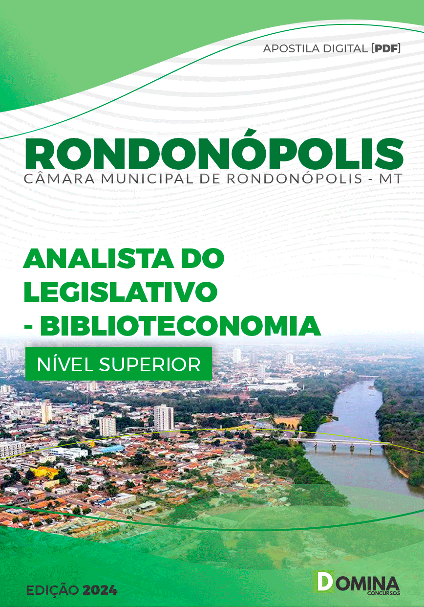 Rondonópolis MT 2024 Analista do Legislativo Biblioteconomia