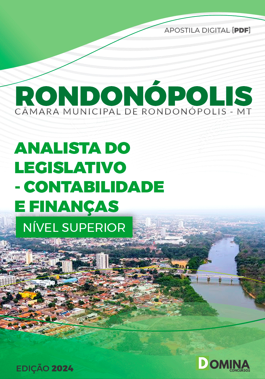 Rondonópolis MT 2024 Analista do Legislativo Contabilidade