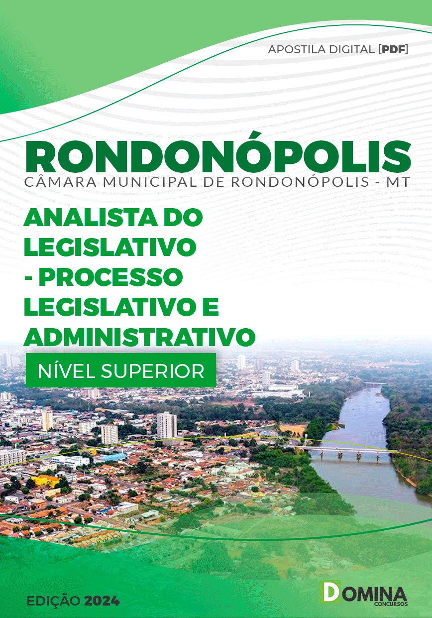 Rondonópolis MT 2024 Analista Legislativo Processo Legislativo