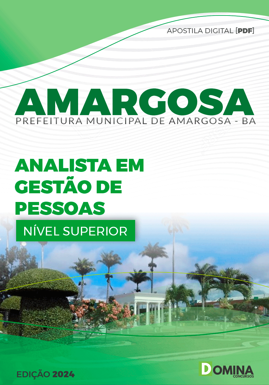 Apostila Pref Amargosa BA 2024 Analista Gestão Pessoas