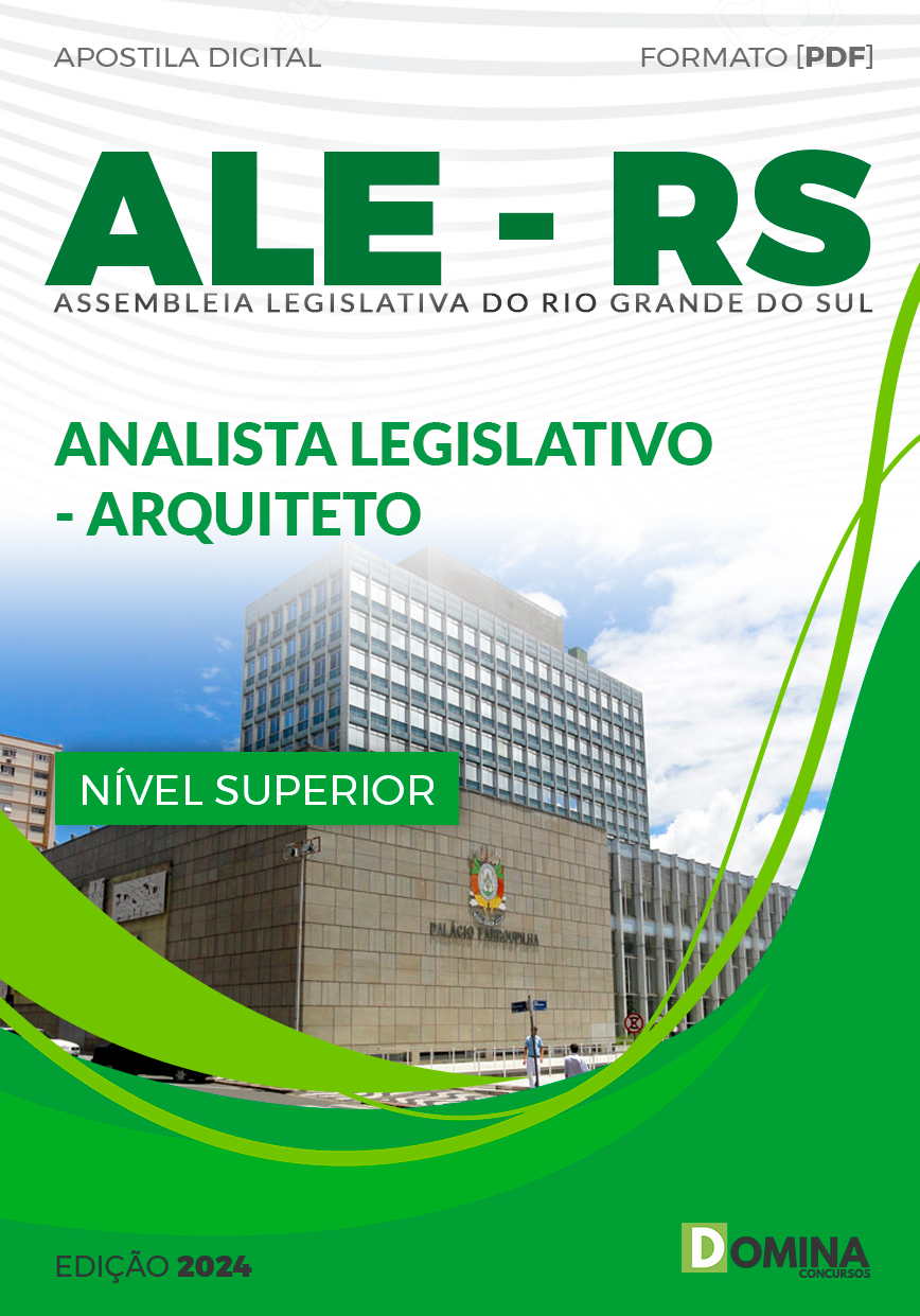 Apostila ALE RS 2024 Analista Legislativo Arquiteto