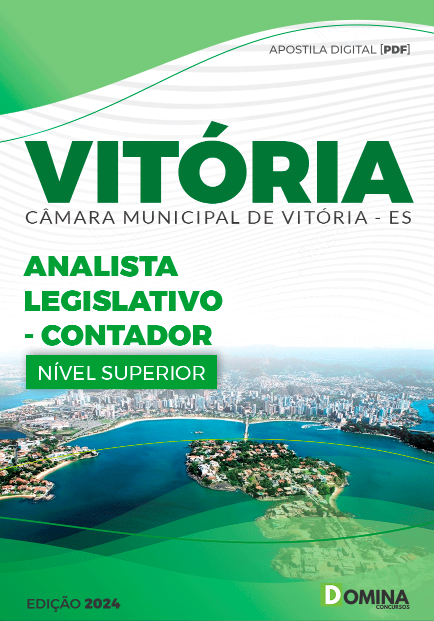 Apostila Câmara Vitória ES 2024 Analista Legislativo Contador