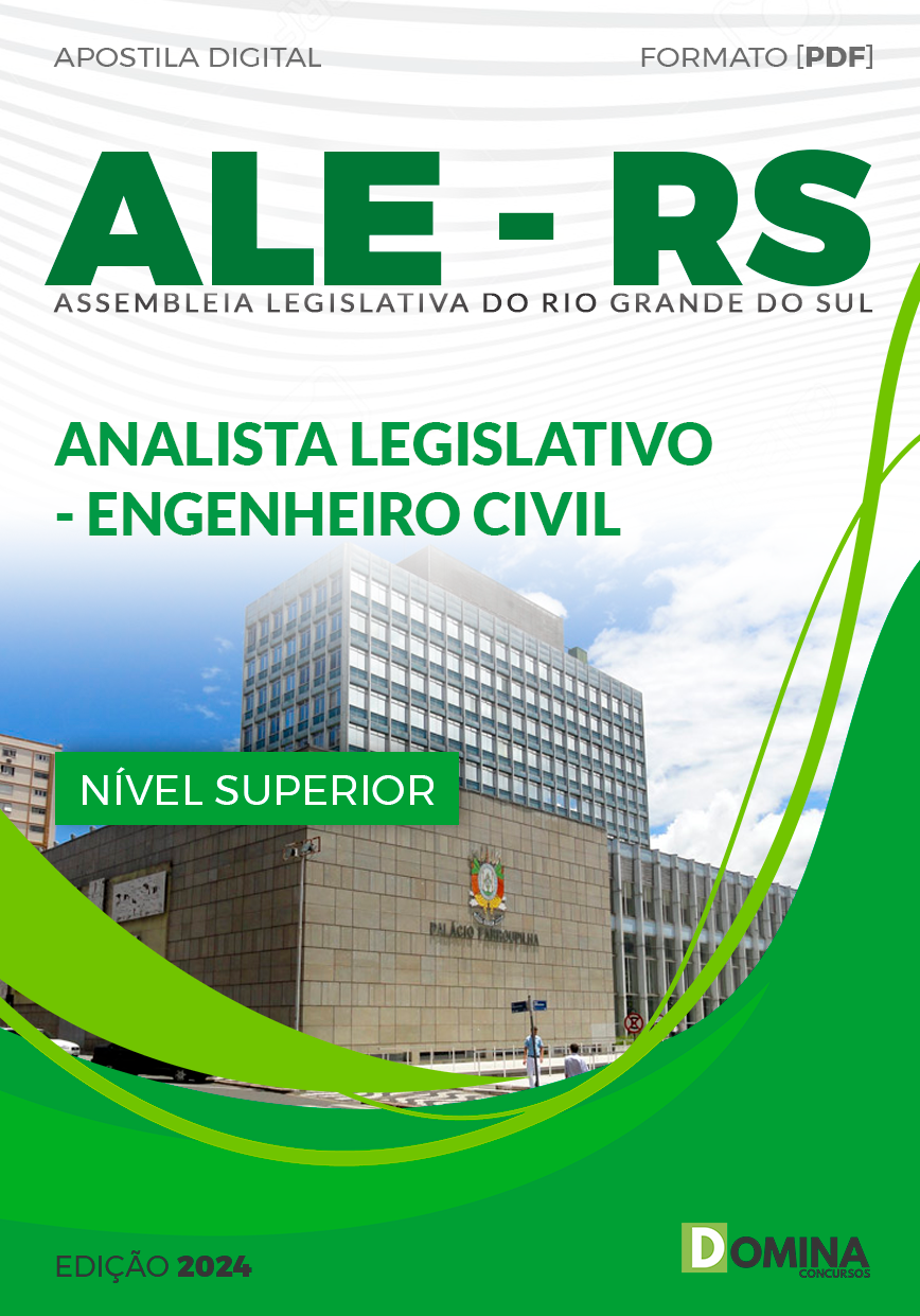 Apostila ALE RS 2024 Analista Legislativo Engenheiro Civil