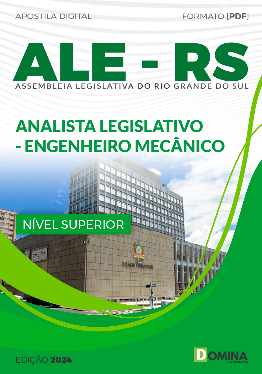 Apostila ALE RS 2024 Analista Legislativo Engenheiro Mecânico