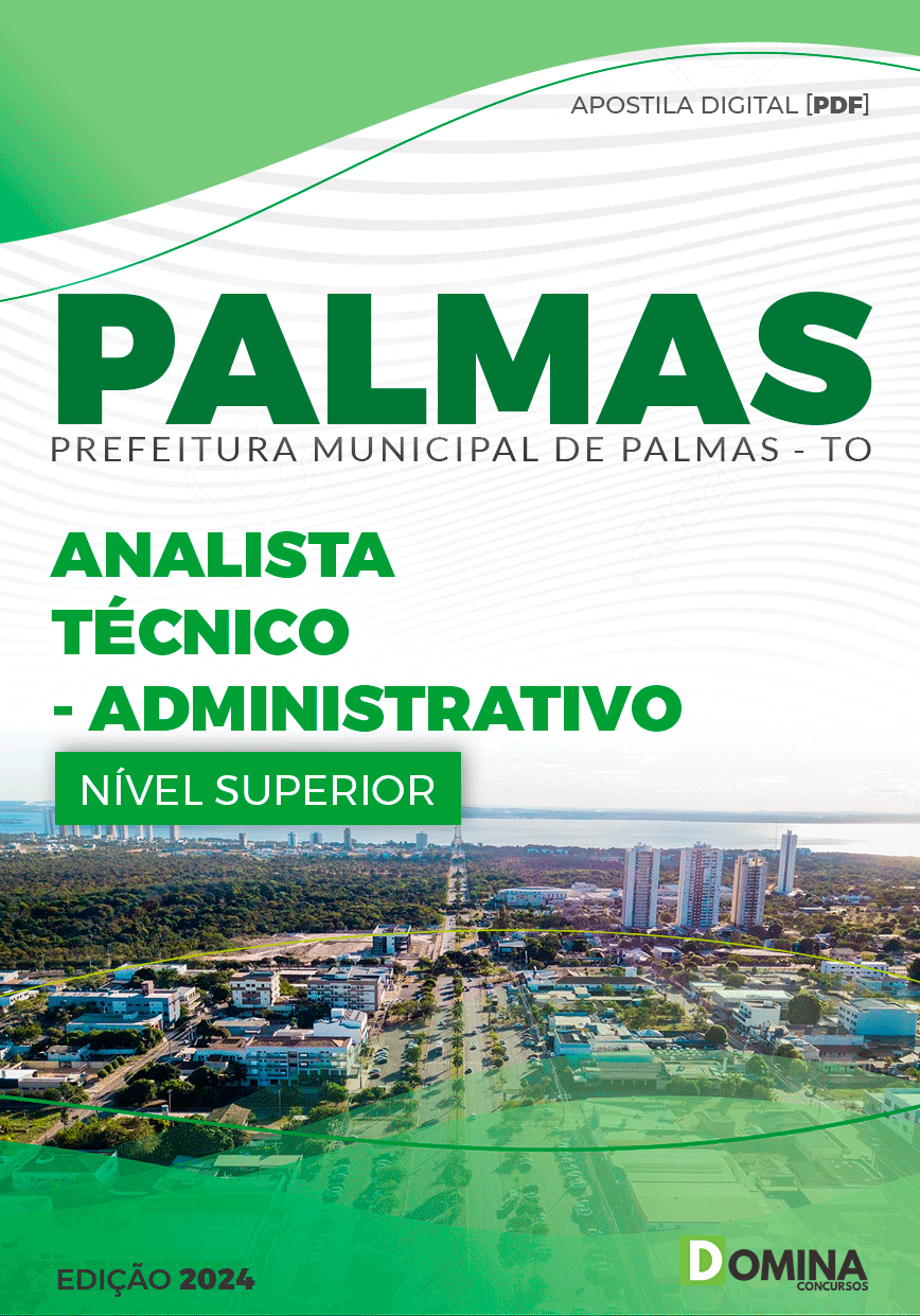 Apostila Pref Palmas TO 2024 Analista Técnico Administrativo