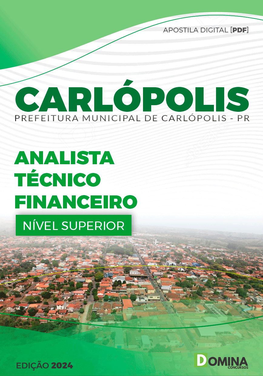Apostila Pref Carlópolis PR 2024 Analista Técnico Financeiro