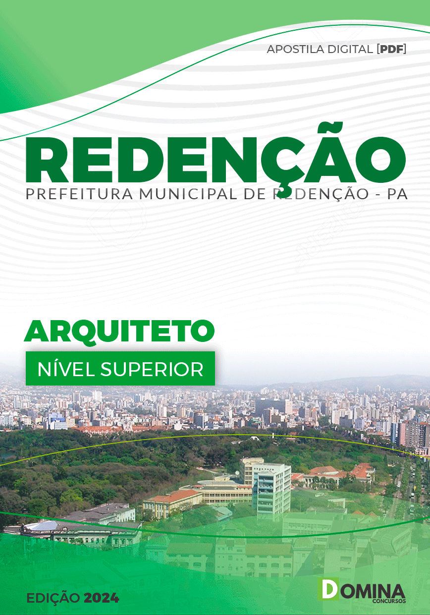 Apostila Pref Redenção PA 2024 Arquiteto