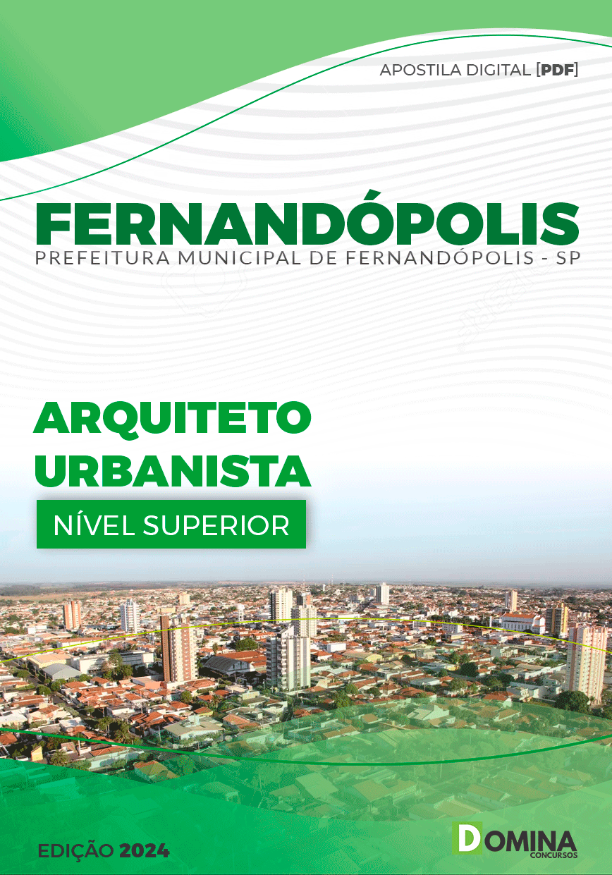 Apostila Pref Fernandópolis SP 2024 Arquiteto Urbanista