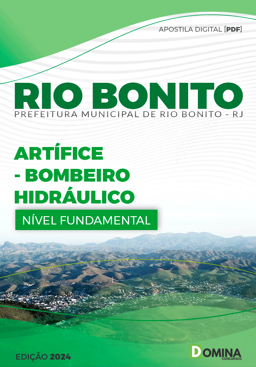 Apostila Pref Rio Bonito RJ 2024 Bombeiro Hidráulico