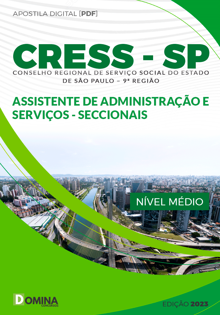 Apostila CRESS SP 2024 Assistente Administrativo Seccionais