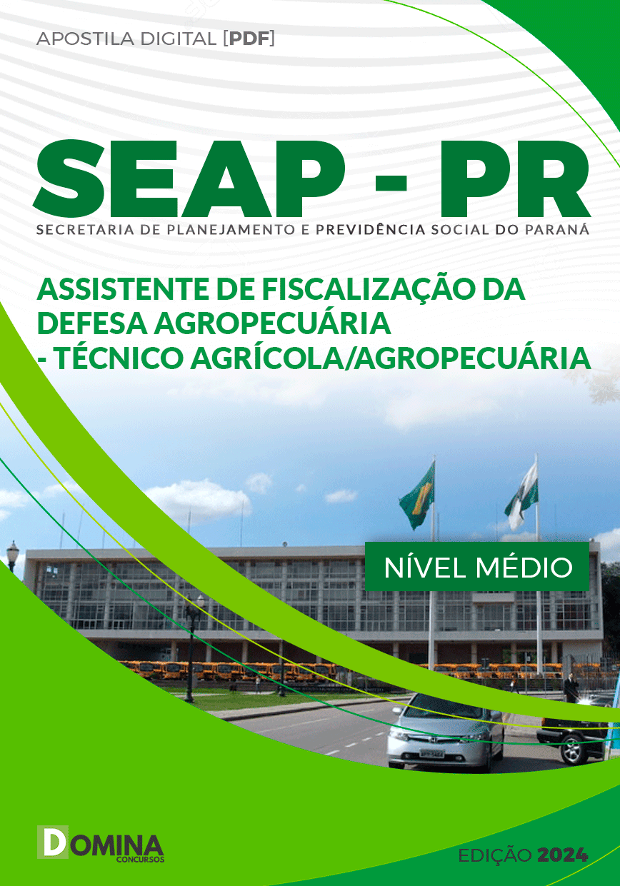 Apostila Concurso SEAP PR 2024 Técnico Agrícola Agropecuário