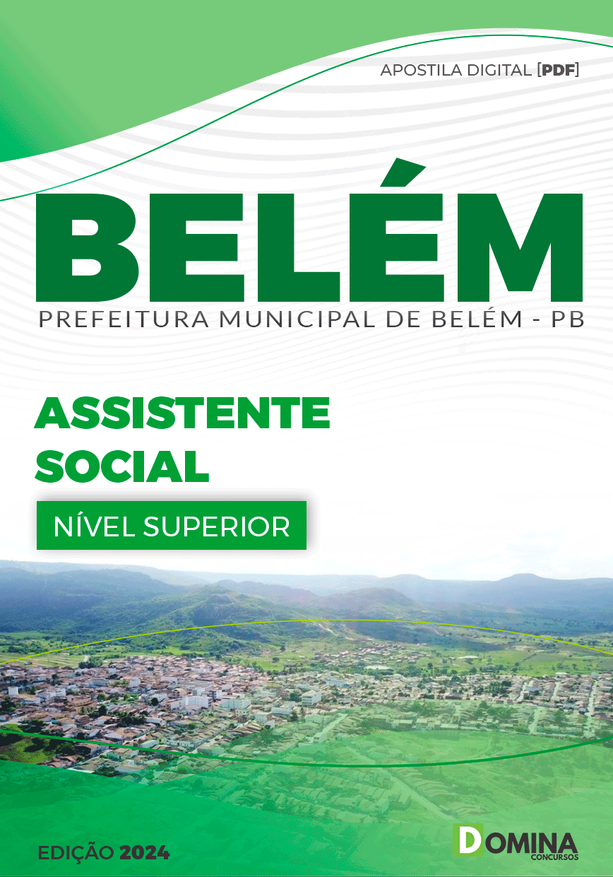 Apostila Pref Belém PB 2024 Assistente Social