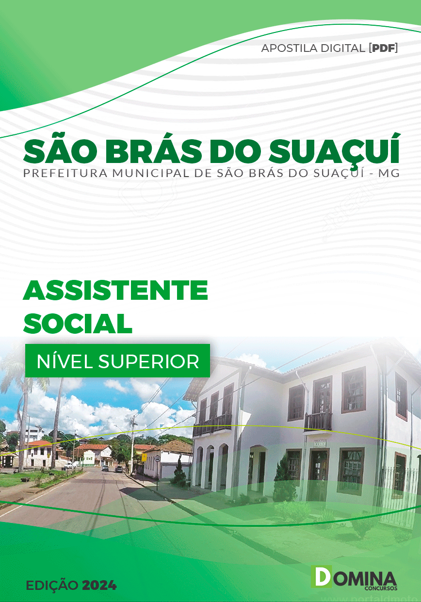 Apostila Pref São Brás do Suaçuí MG 2024 Assistente Social