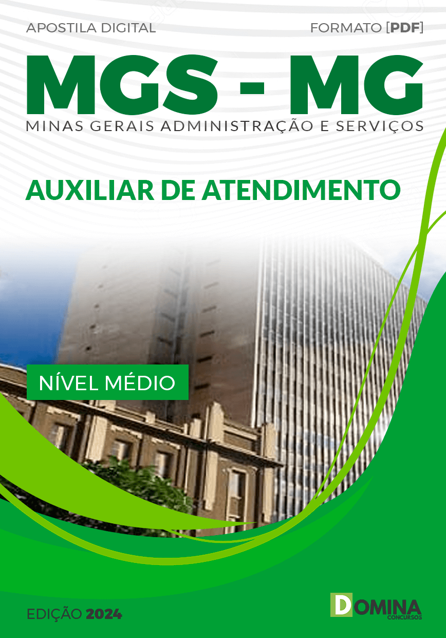 Apostila Concurso MGS MG 2024 Auxiliar Atendimento