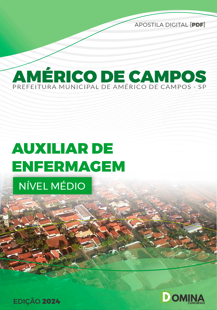 Pref Américo de Campos SP 2024 Auxiliar de Enfermagem