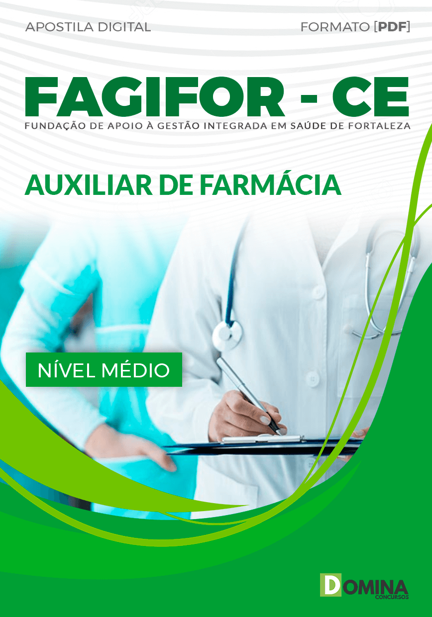 Apostila Concurso FAGIFOR CE 2024 Auxiliar Farmácia