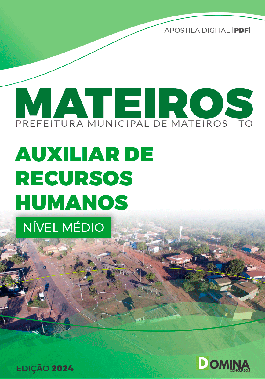 Apostila Pref Mateiros TO 2024 Auxiliar Recursos Humanos