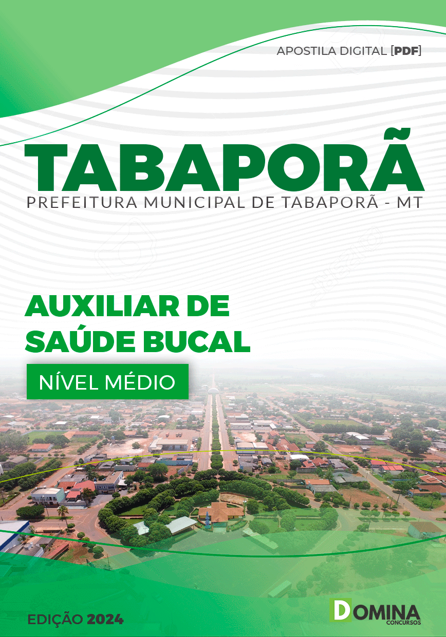 Apostila Pref Tabaporã MT 2024 Auxiliar Saúde Bucal