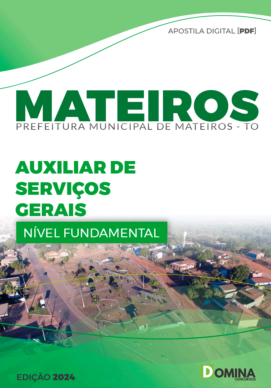 Apostila Pref Mateiros TO 2024 Auxiliar Serviço Gerais