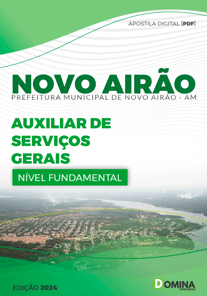 Apostila Pref Novo Airão AM 2024 Auxiliar Serviços Gerais