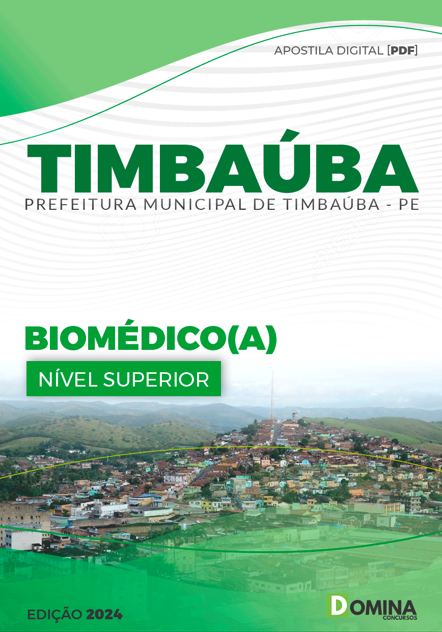 Apostila Pref Timbaúba PE 2024 Biomédico