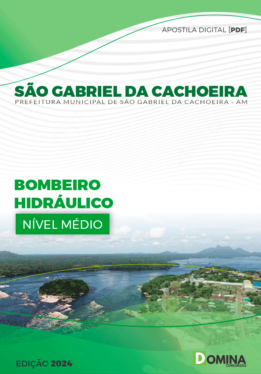 Apostila Pref São Gabriel Cachoeira AM 2024 Bombeiro Hidráulico