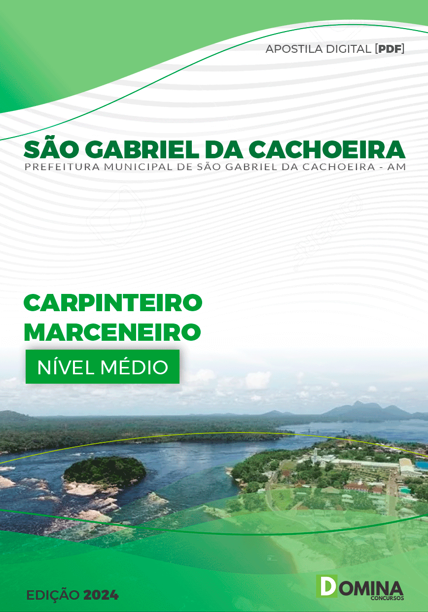 Apostila Pref São Gabriel Cachoeira AM 2024 Carpinteiro Marceneiro