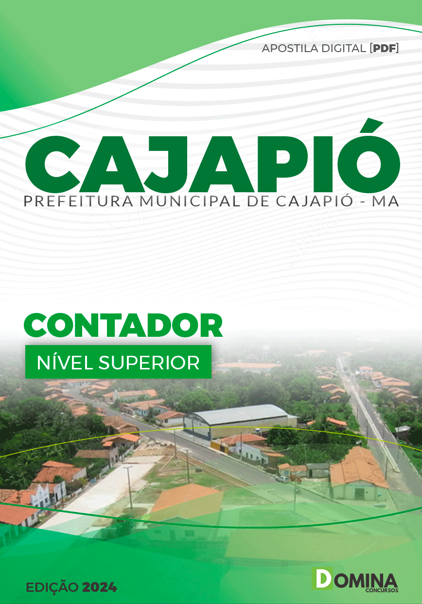 Apostila Pref Cajapió MA 2024 Contador
