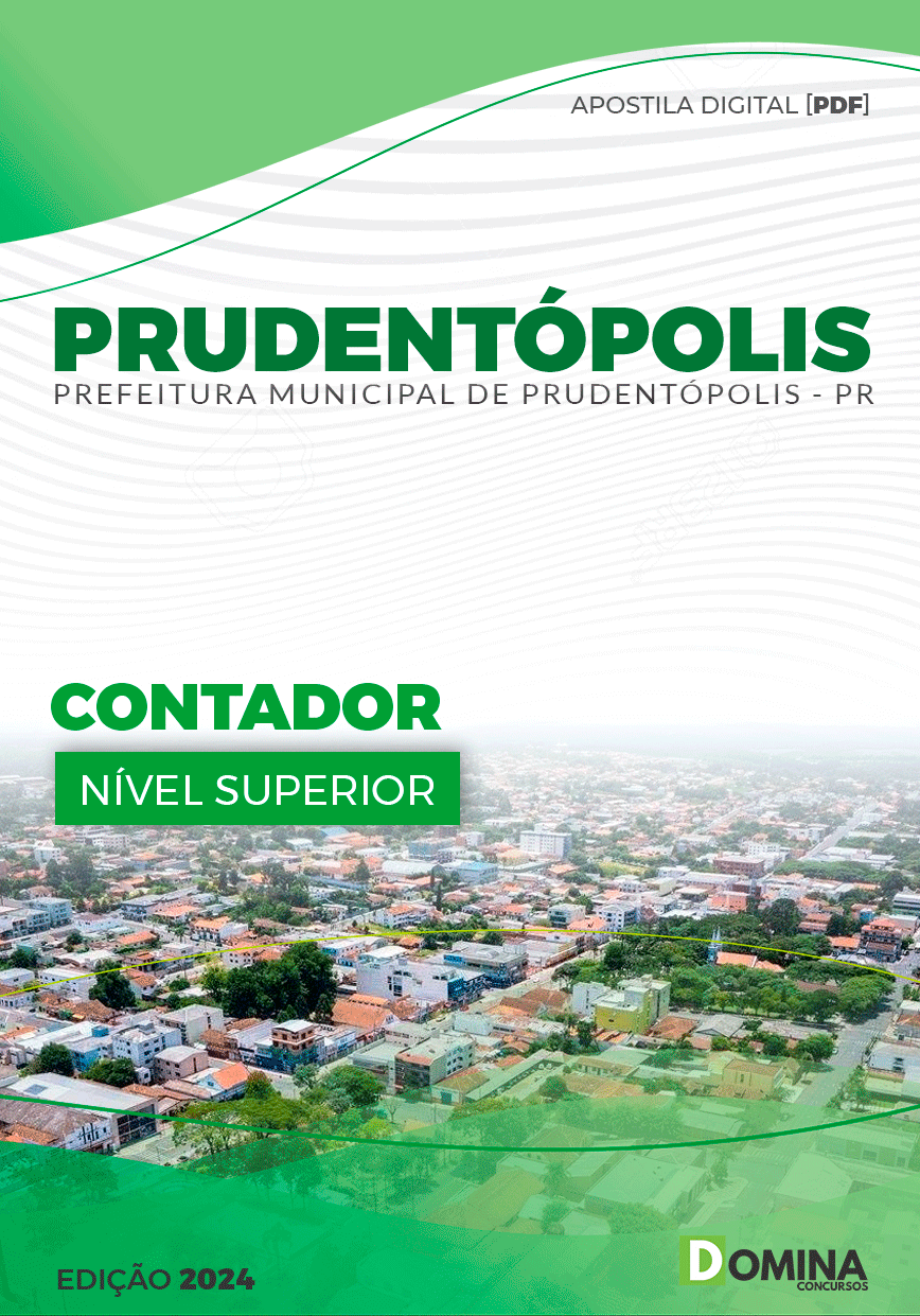 Apostila Pref Prudentópolis PR 2024 Contador