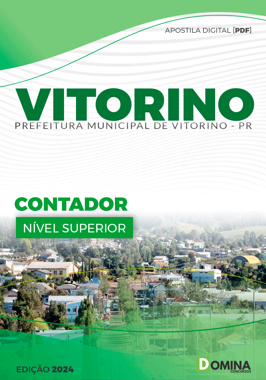 Apostila Pref Vitorino PR 2024 Contador