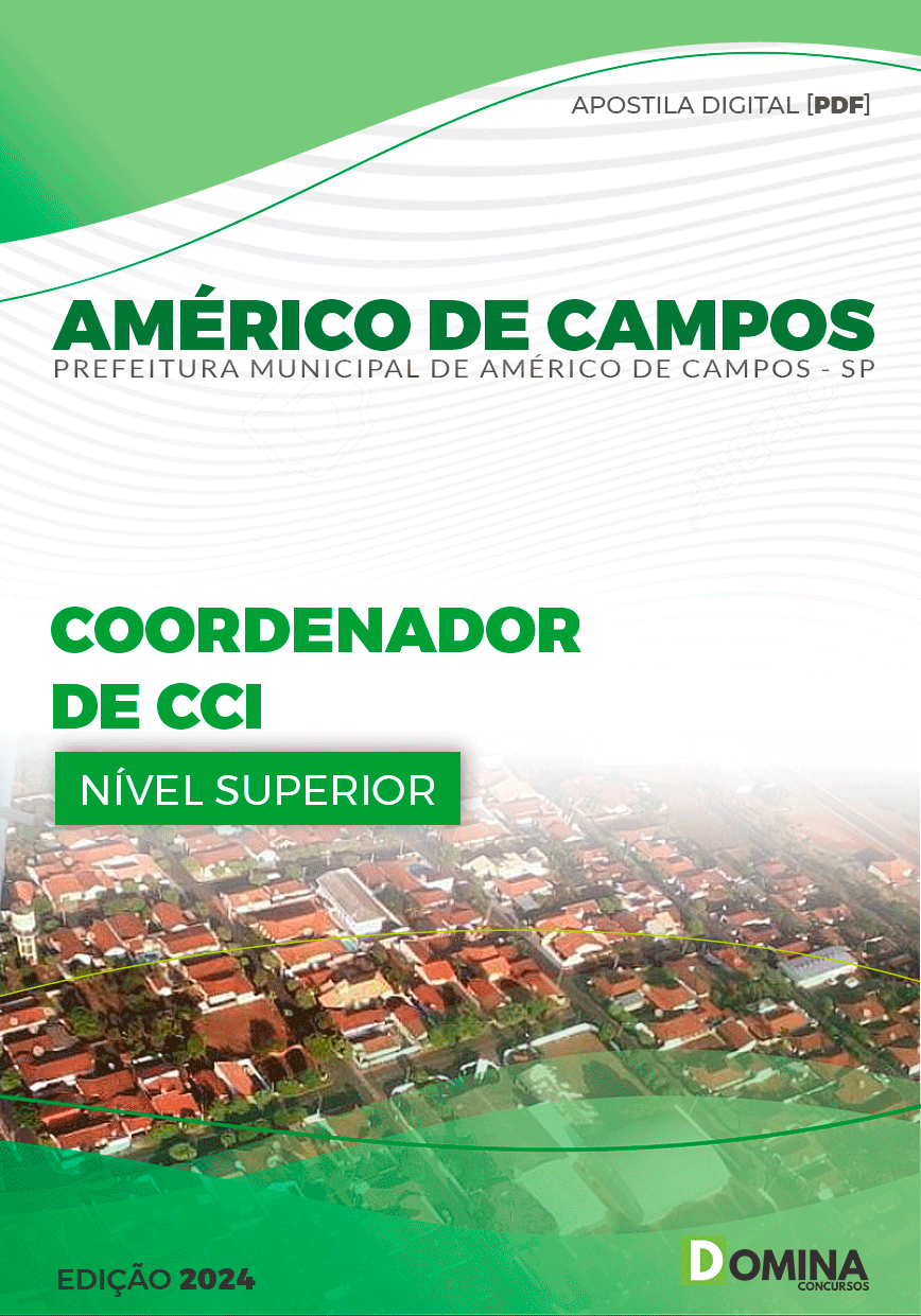 Pref Américo de Campos SP 2024 Coordenador CCI