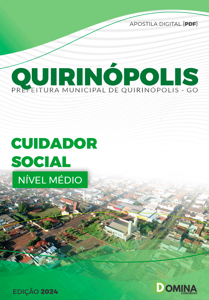 Apostila Pref Quirinópolis GO 2024 Cuidador Social