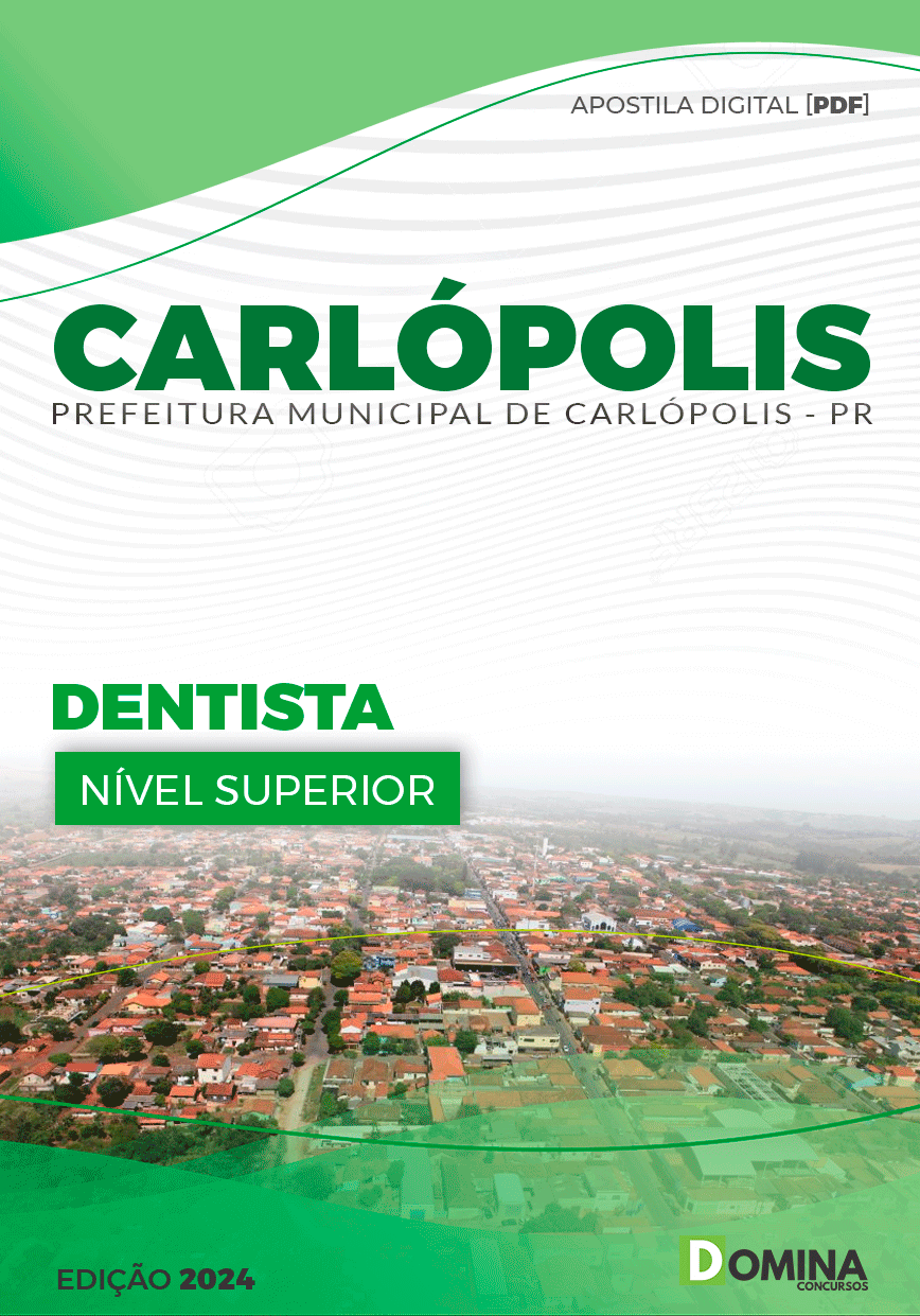 Apostila Pref Carlópolis PR 2024 Dentista