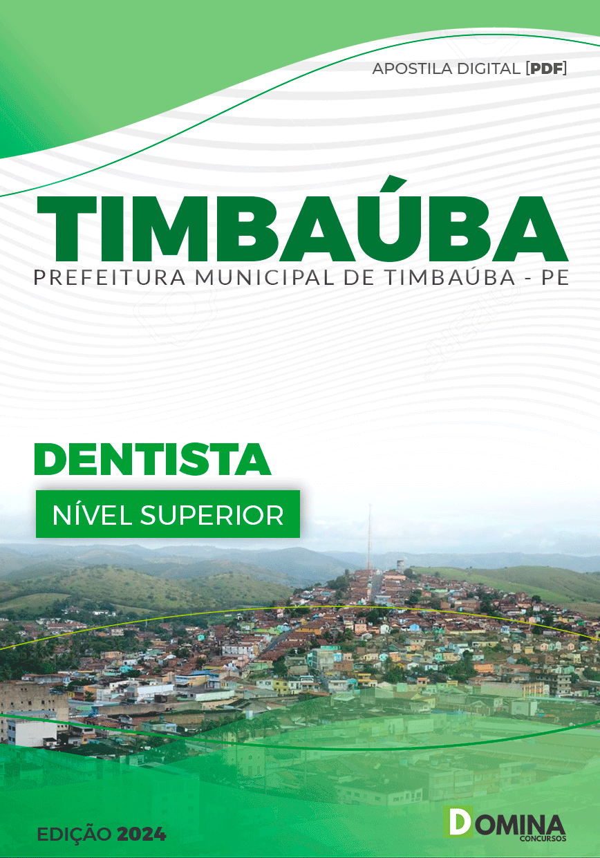 Apostila Pref Timbaúba PE 2024 Dentista