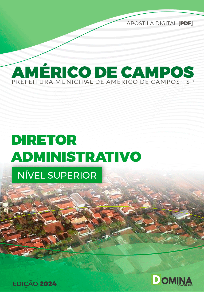 Pref Américo de Campos SP 2024 Diretor Administrativo